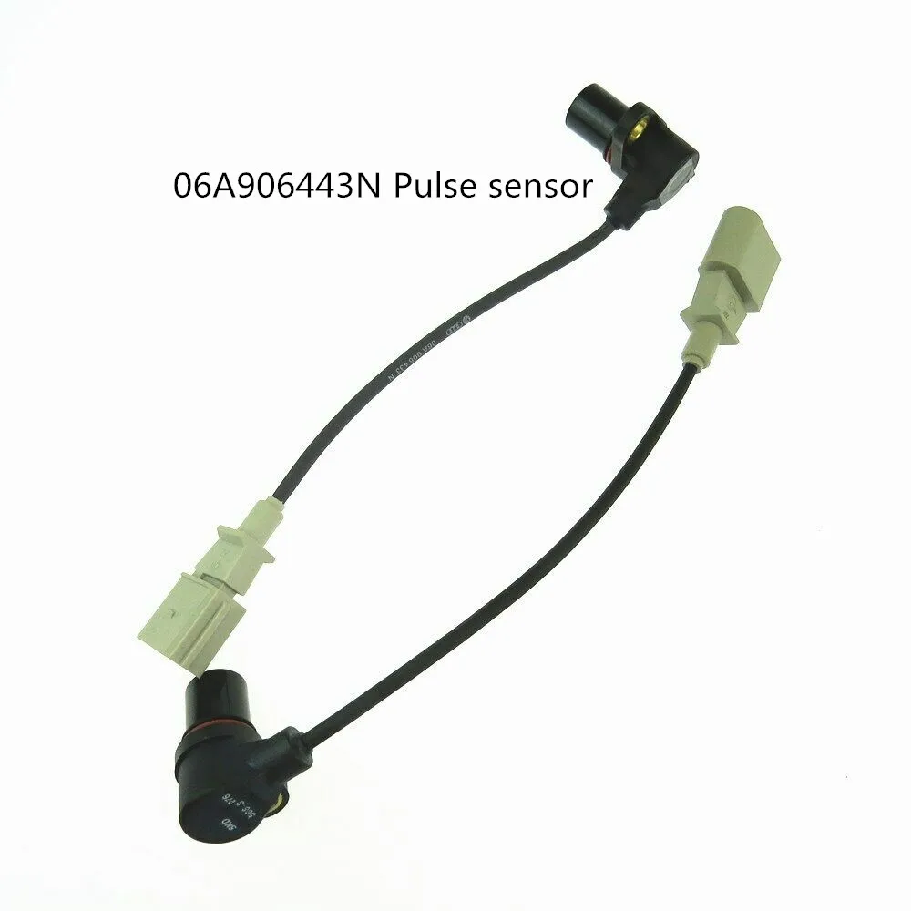 2Pcs 06A906443N Car Engine Crankshaft Pulse Sensor for VW Passat Bora Polo Audi A4 TT Seat Octavia 06A 906 443N 06A 906 443 L