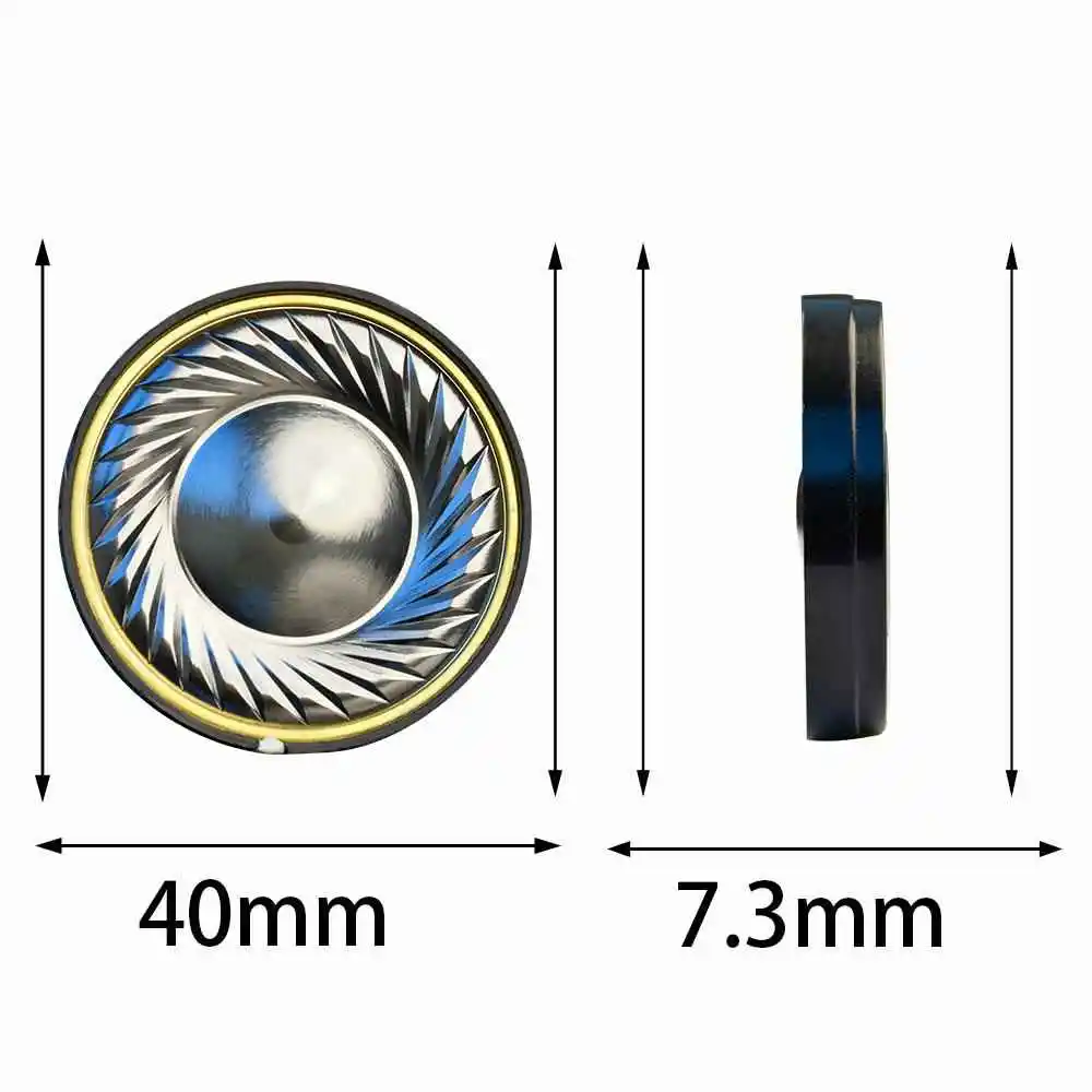 QIGOM Vocal Bass HIFI Earphone Speaker Unit, 40MM Driver, Titanium Film, 32ohm 120dB, DIY Headset Units T20-Titanium 1 Pair image 2