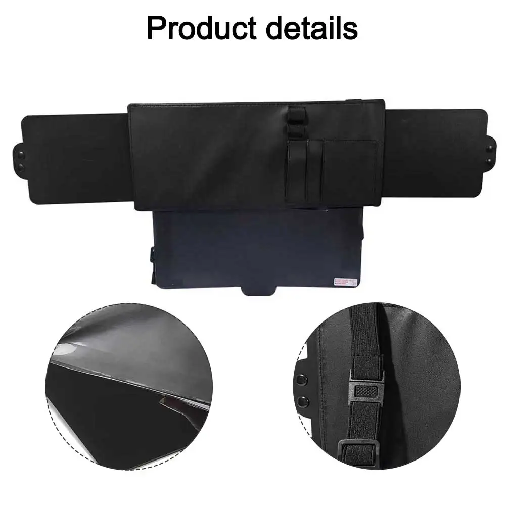 Driver-Focused Sun Visor Extension Device with Integrated Storage Slots and Wide-Angle Coverage for Improved Road Awareness
