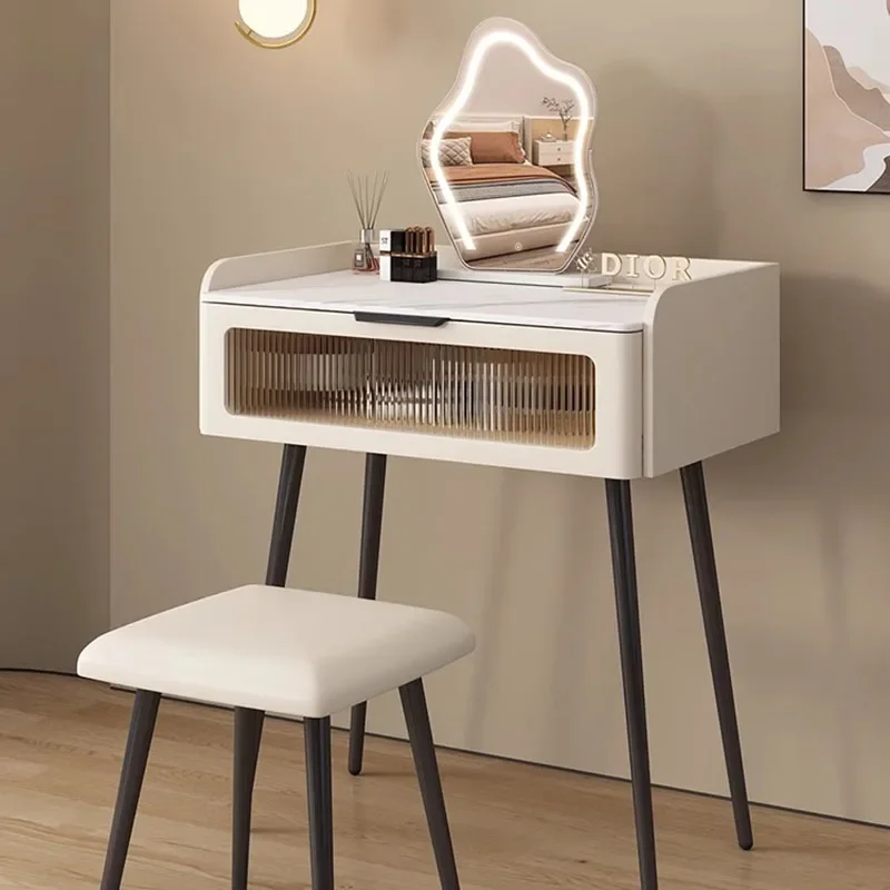 

Cheap Simple Makeup Dressing Table Antique Furniture Girls Chair Drawers Modern Woman Beauty Salon Vanity Set Desk Home Hotel