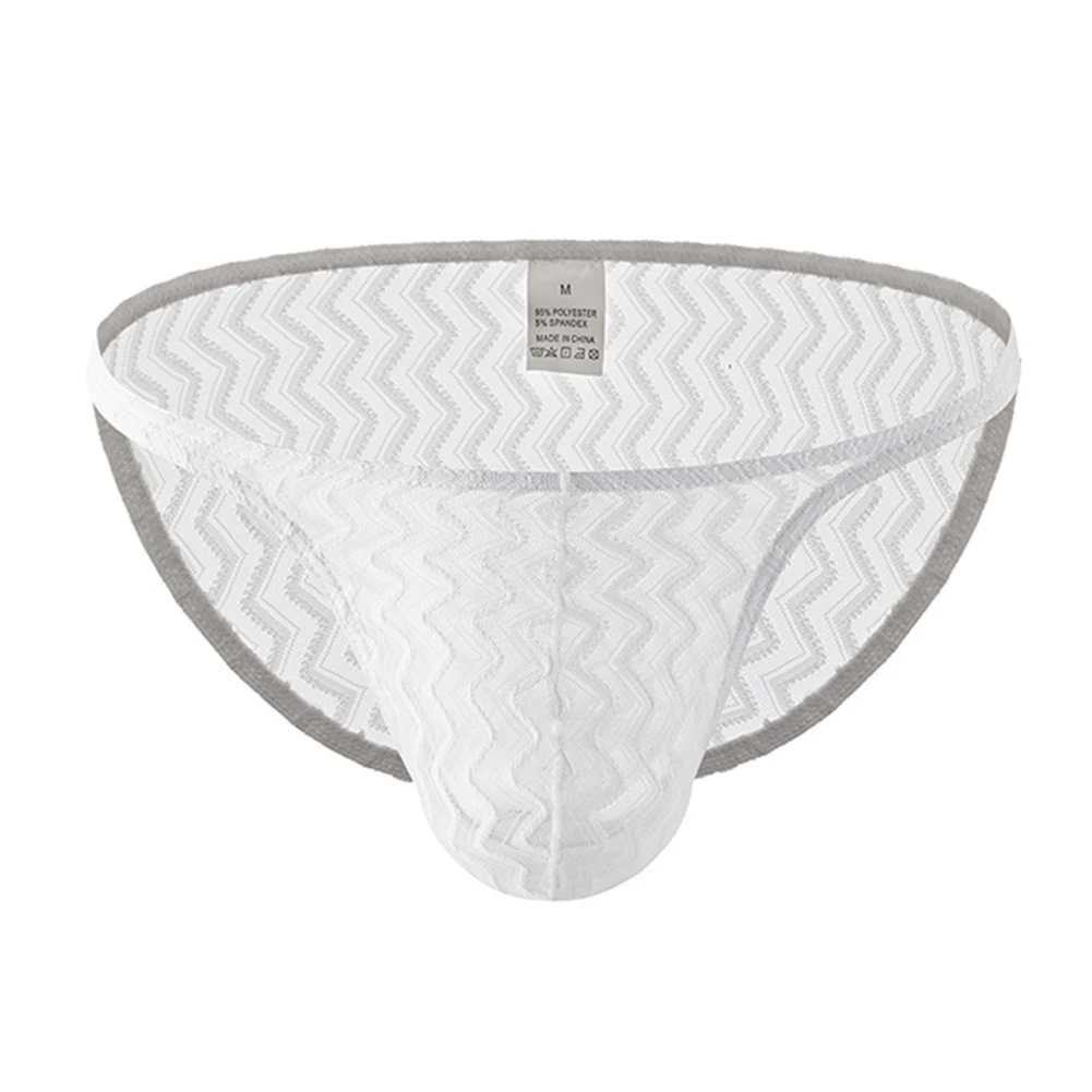 

Sexy Brief Men Underwear Solid T-back Breathable Lightweight Lingerie Underwear Minimalist Panties Perspective