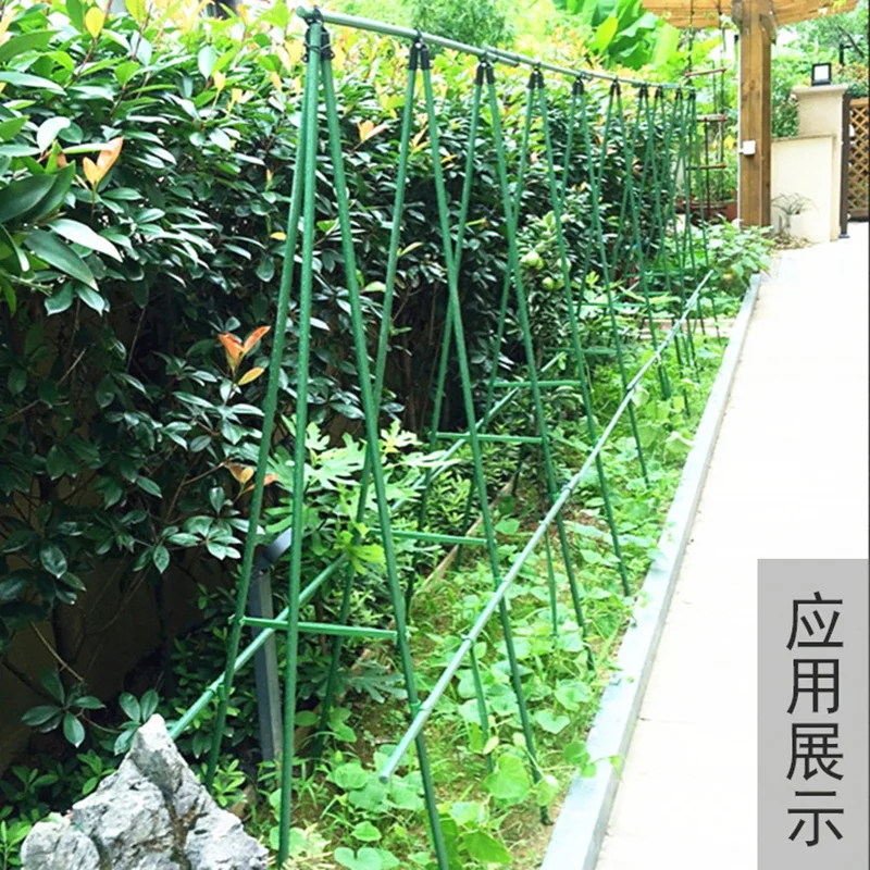5pcs/lot 16mm Plastic Plant Stakes Connectors Adjustable Greenhouse Bracket Pole Fixed Clamp Gardening Pillar Support Forks