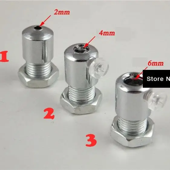 50Pcs/lot  2,3,4,6mm Metal Material Light Card Line Buckle Lock Line, Push in Wire Connectors, Lamps Accessories