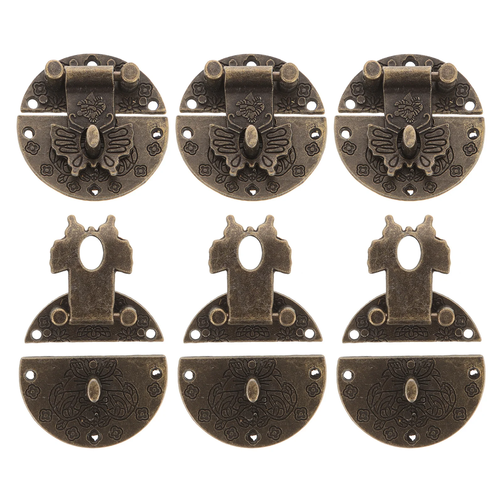 

6Pcs Hasp Locks Durable Metal Clasps for Gift Jewelry Boxes Decor Jewelry Box Buckle Hasp Buckles Gift Boxes Buckle