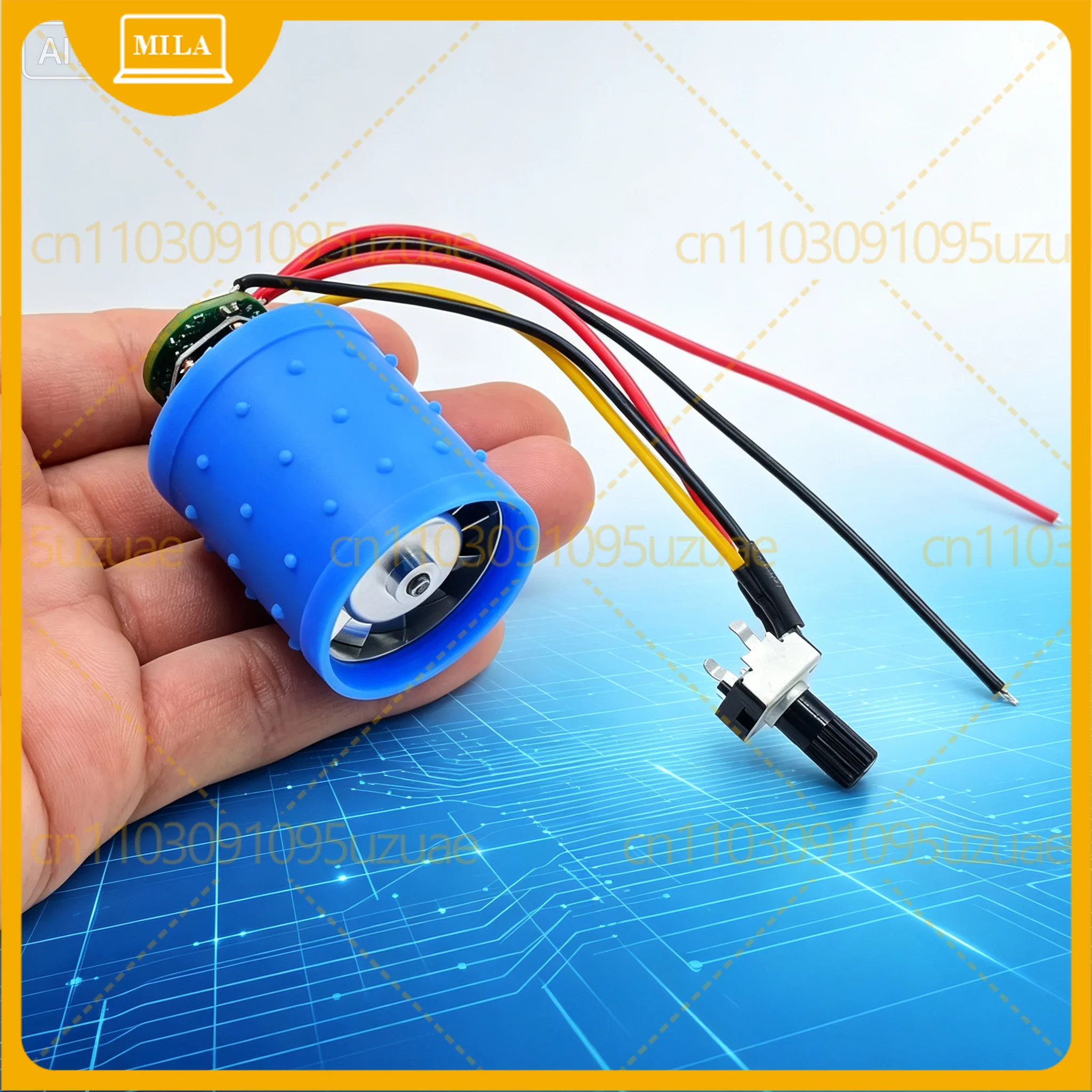 Brushless Motor 100000RPM High Speed Hair Dryer With Driver DC7V-24V 90W Stepless Speed Regulation Module