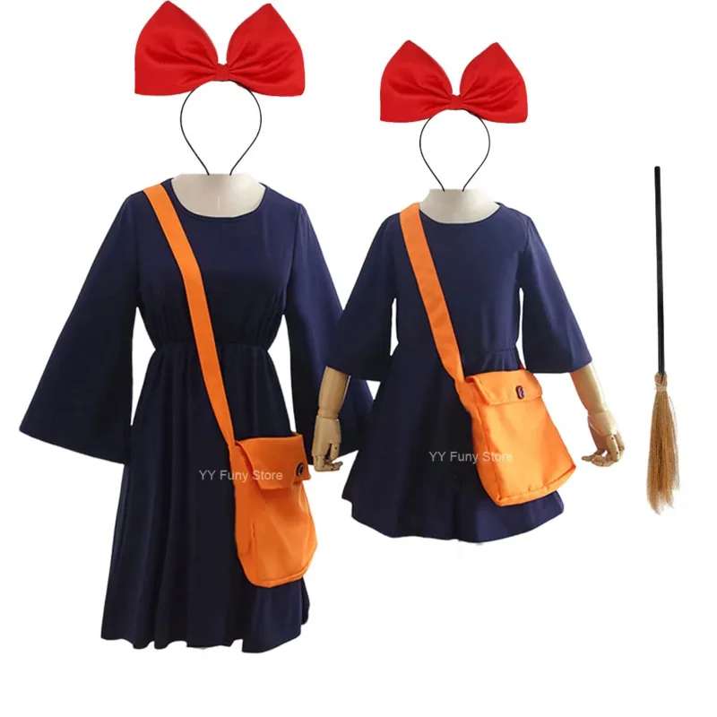 2025 New Lolita Costume for Children and Adults, Cosplay Clothing, Witch Dress for Halloween, Kiki Delivery Service ★ ★ ★ hh