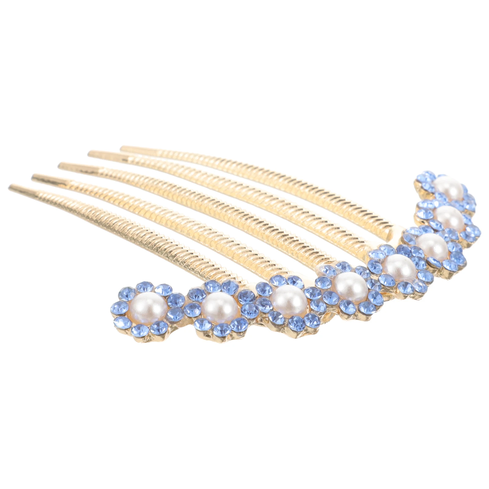 

Rhinestone Hair Comb Pearl Decorative Combs Clips Women Side Hairstyle Accessories Prom Birthday Hair Combs Women Accessories