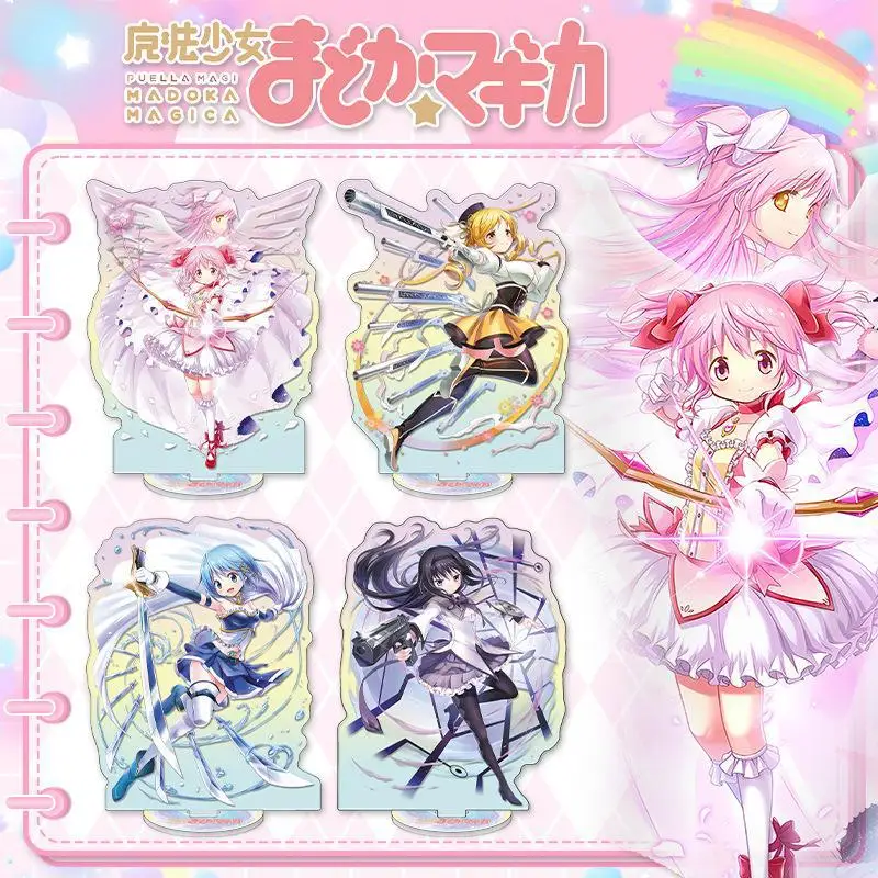 

Anime Puella Magi Madoka Magica Peripherals Acrylic Stand Model Character Homura Madoka Kyouko Sayaka Desk Decor Collect Gifts