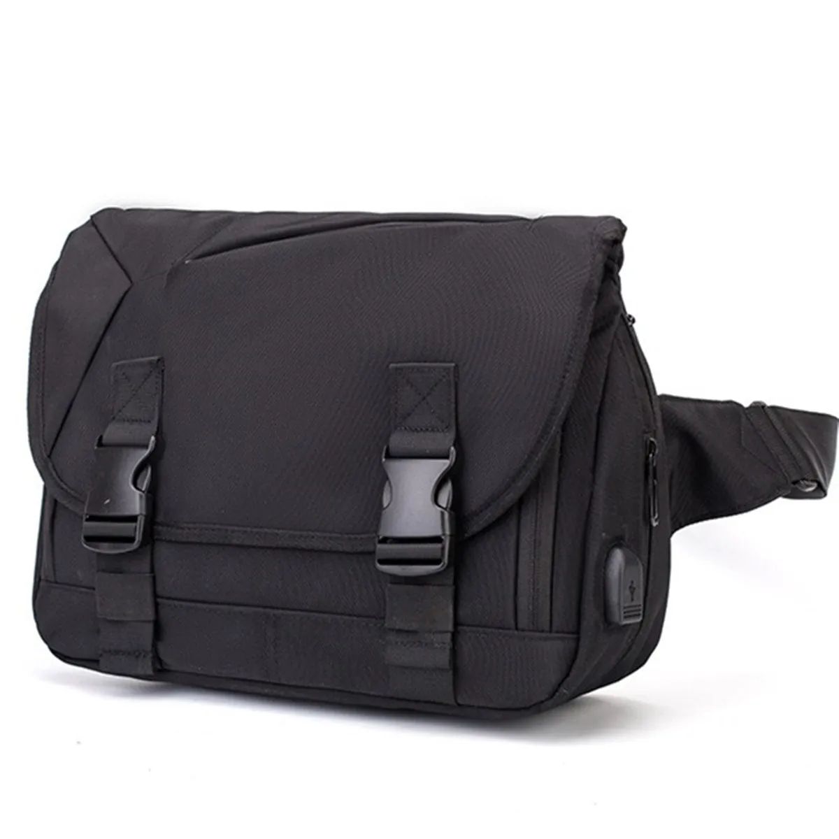 Sac à main étanche One Initiated Crossbody Chest PC Pack, sac de rangement évolutif pour tablette et ordinateur, cartable, chargement USB, sac à main de travail étudiant