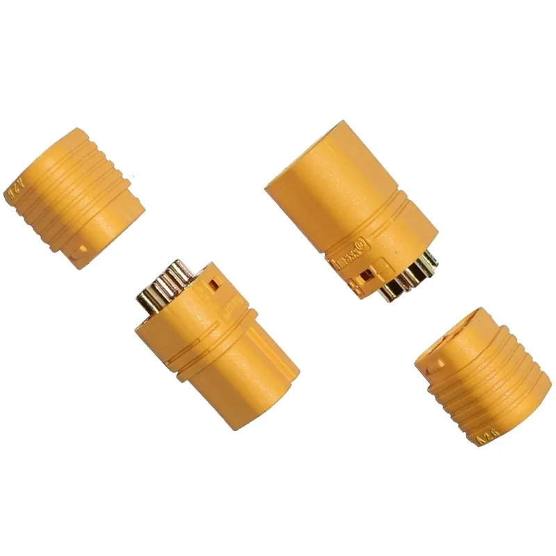 Amass MT60 3 Pole 3.5mm Motor Plug Male Female Connector Set for RC ESC to Motor Multicopter Quadcopter Airplane 2Pairs/10Pairs