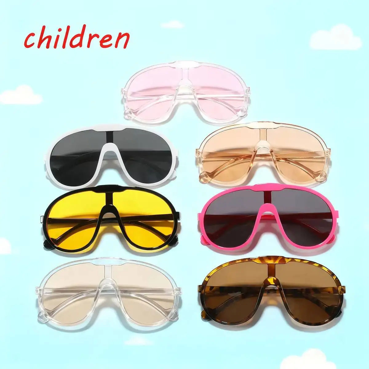 2026 Konkaves Design, Jungen-Sonnenbrille, Radfahren, Anti-UV-Brille, Sportlicher Stil Kinderschutzbrille, Sonnenschutz