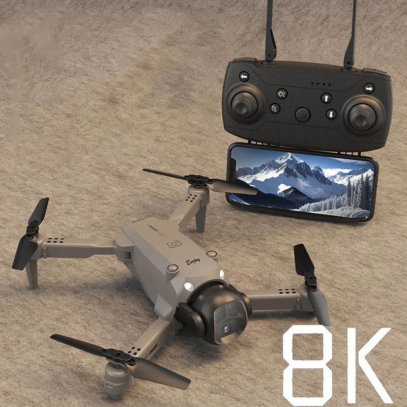 Xiaomi E4 Drone 8K HD Cámara Dual Profesional aérea Motor sin escobillas flujo óptico evitación de volúmenes 3 baterías Dron RC plegable