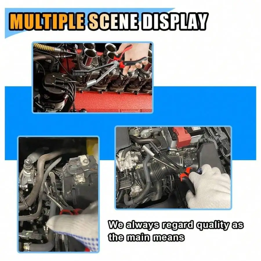 1PC Car Spark Plug Wire Removal Pliers Tool High Voltage Cylinder Cable Removal Clamp Tool Spark Plug Boot Removal Tool
