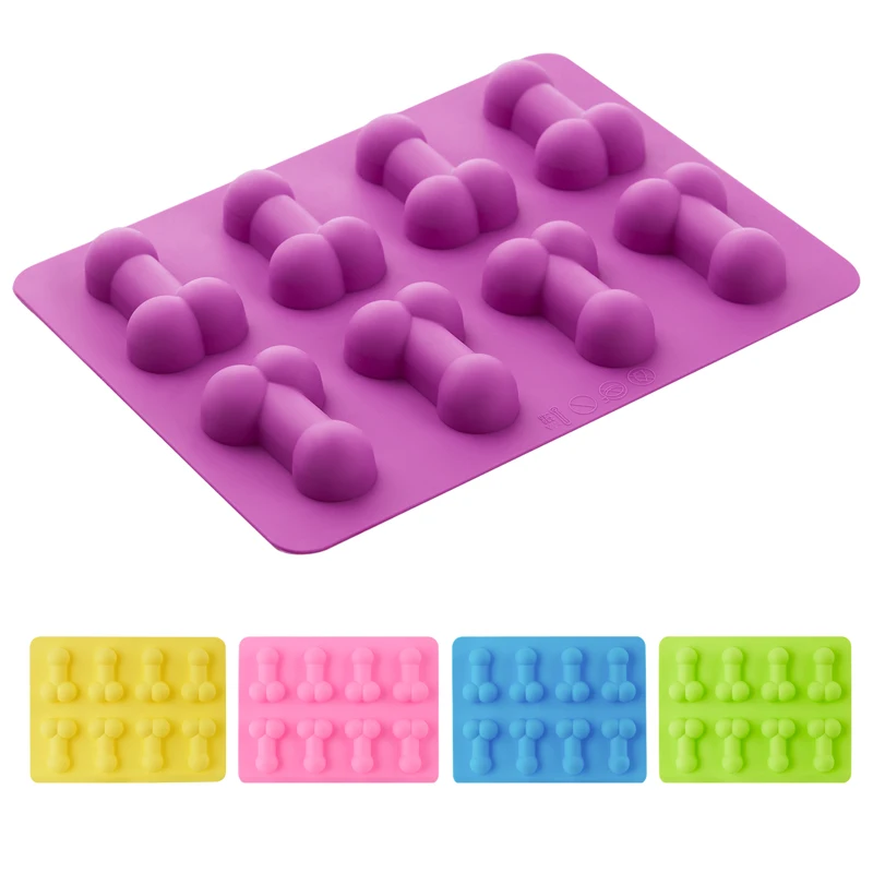 Dick Ice Tray Sexy Penis Cube Cake Mold Silicone  Candle Moulds Sugar   Dropshipping Craft Tools Chocolate ice cube