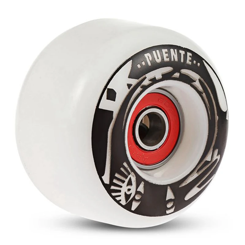 PUENTE 4 pezzi Set ruote da Skateboard ruote da Skate in PU durevoli ruote da Cruiser Longboard per Ollie Punk e Jumping