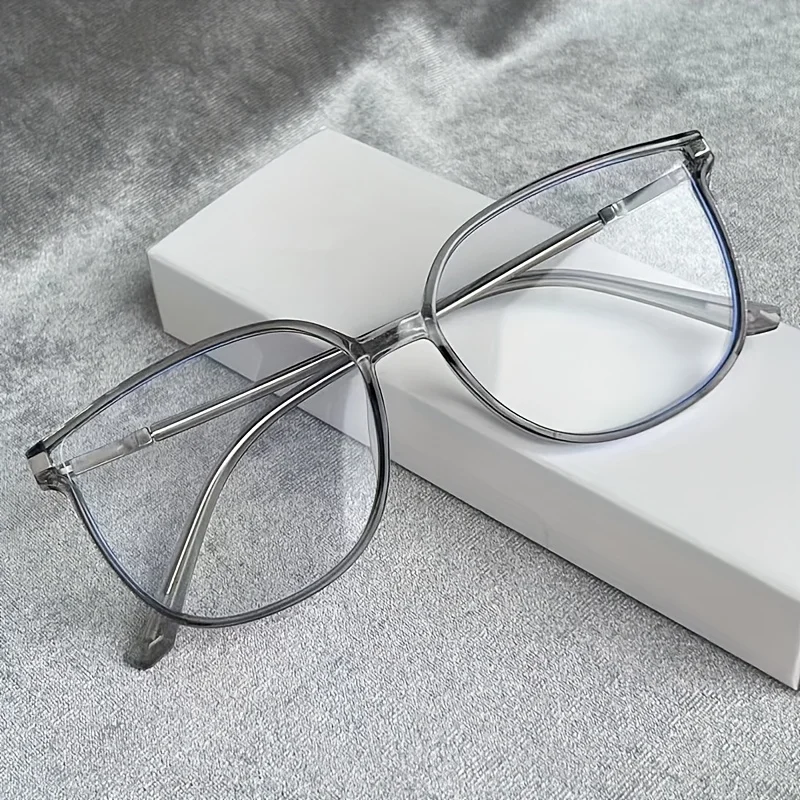 

Большие очки «кошачий глаз», женские стильные оптические оправы с блокировкой синего света, модные милые модные винтажные декоративные очки