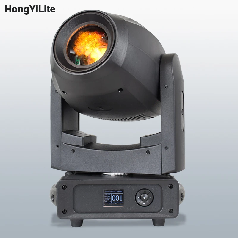 DJ Stage Light LED 200W Zoom Moving Head Gobo Projector 2 Prism Rotating DMX Spot Light For Night Club Dance Floor Wedding Bar