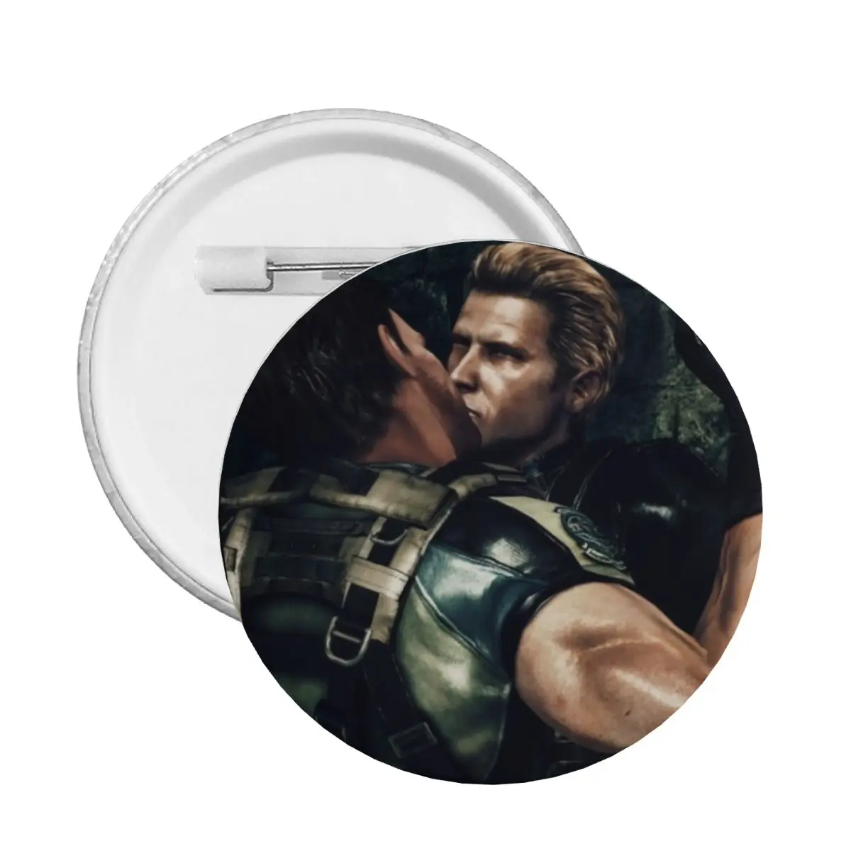 Leon Kennedy Horror Tv Movies Round Button Pin for Clothes Customizable Pinback Badge Brooch