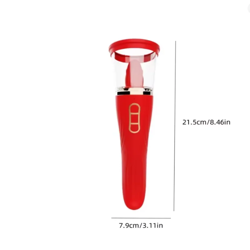 Tongue Licking with Sucking G Spot Vibrator 3 in 1 Sex Toys for Women Powerful Clitoral Nipple Oral Sucker Stimulation Massager