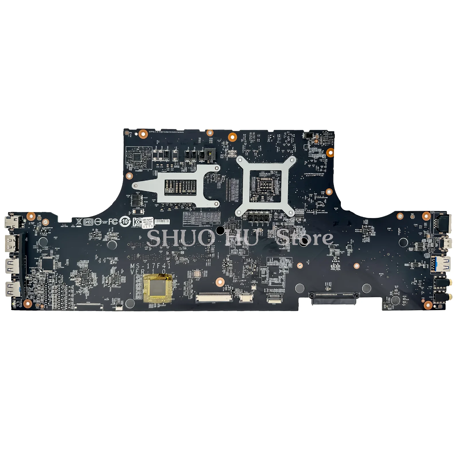 KEFU MS-17F41 Mainboard For MSI GF75 THIN 10SCXK MS-17F4 Laptop Motherboard With Core i7-9750H i5-9300H GTX1650/1650Ti 100% Test