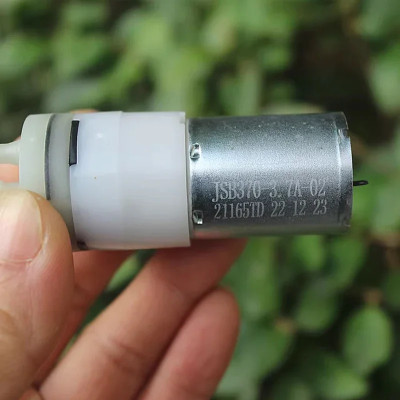 Bomba de diafragma autocebante Mini Motor 370 3.7V-5V 1.2-1.6L/min para proyectos DIY, mesa de té y riego de jardín