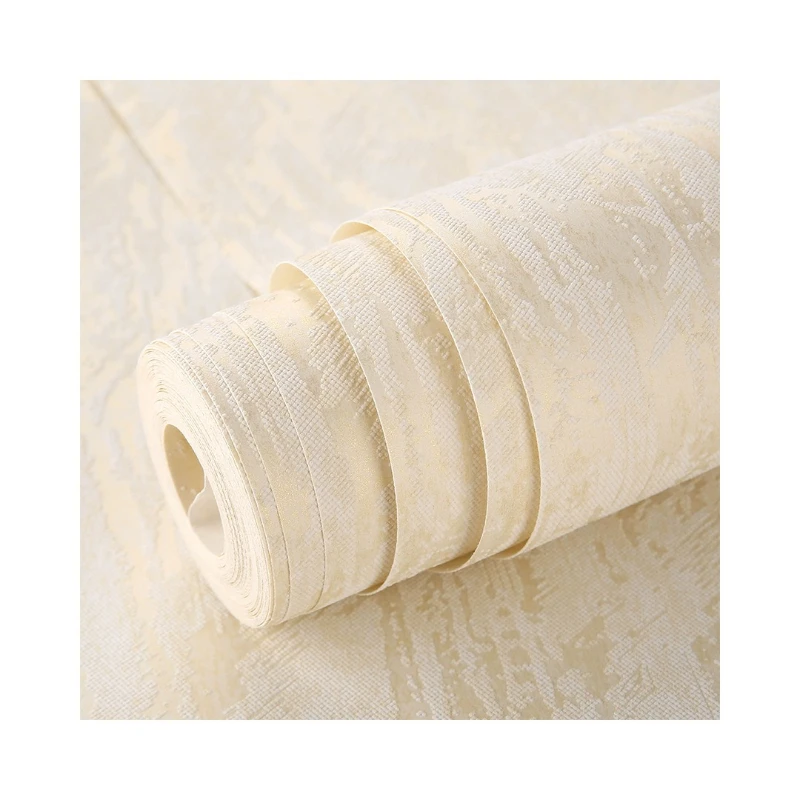 

Nordic light luxury diatom mud pattern wallpaper 3D three-dimensional plain color simple living room bedroom big ice pattern