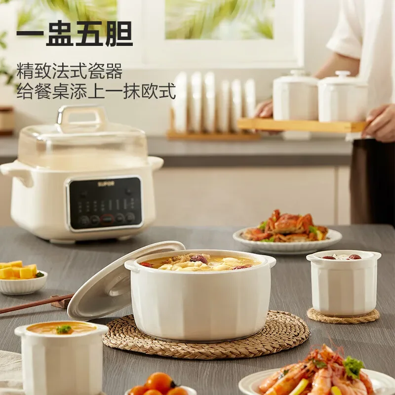 SUPOR Electric Stewpot electric crock pot Insulated bird's nest Electric ceramic Kitchen Appliances Home Appliances Cooking