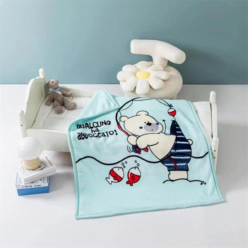 Cartoon Blanket for Girls Kids Toddler Baby, Soft Warm Flannel Cozy Plush Throw Blanket for Couch Sofa Bed Best Gift for Kids