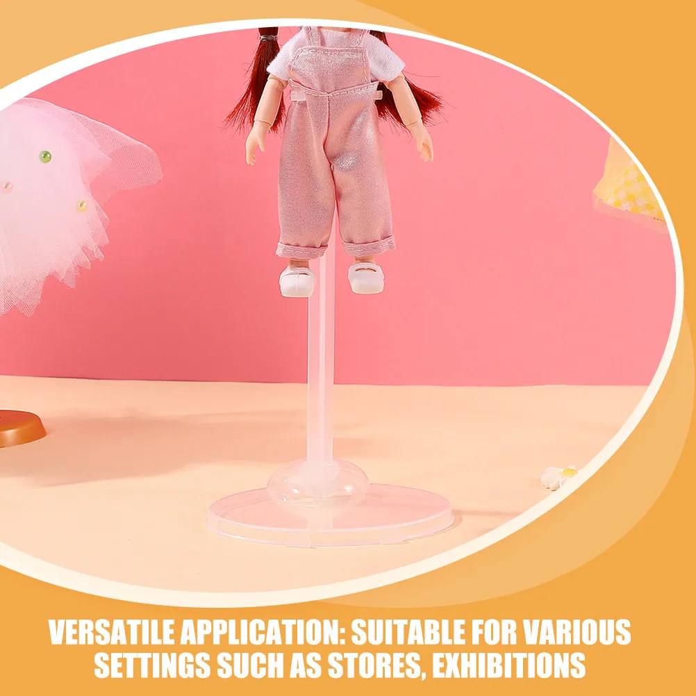 6 supporti per esposizione in plastica trasparente riutilizzabili, supporto per stoccaggio trasparente, supporto stabile, installazione facile, supporto creativo per