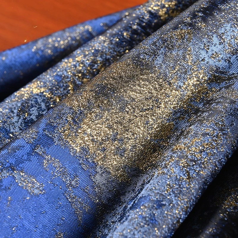 Retro Blue Gilded Gradient Tex - Home Of Textiles ulasan dan harga