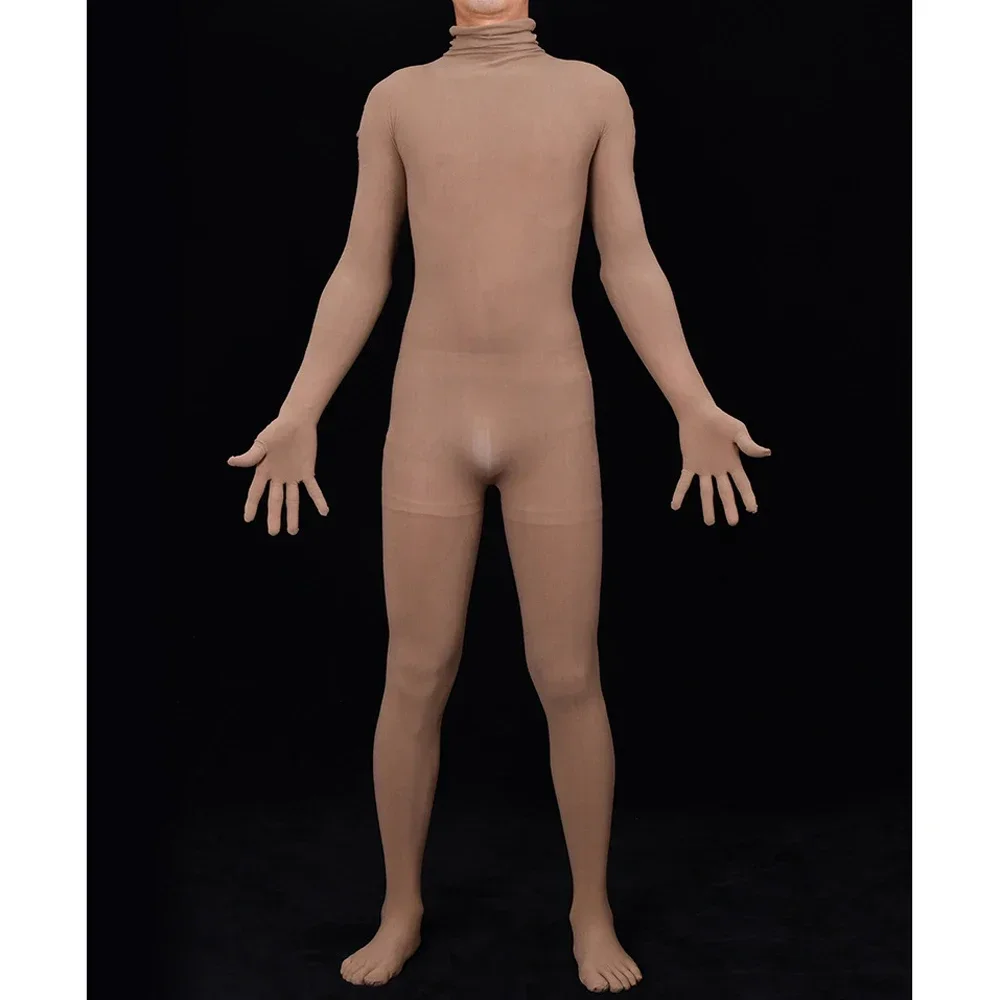 أي قطع سلس أصابع أصابع منفصلة بوديستوكينج إغلاق مفتوح المنشعب ارتداءها القضيب غمد الملابس الداخلية Unitard بذلة الملتصقة