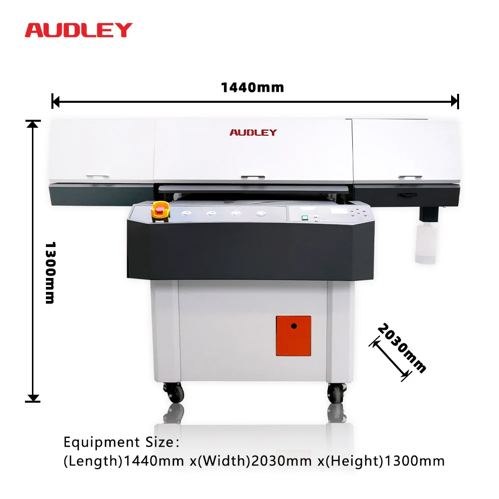 Audley 9060 Automatic UV Inkjet Flatbed Printer Vision Positioning 3*i3200-U1 Hard Plate Materials New Motor Pump 1-Year