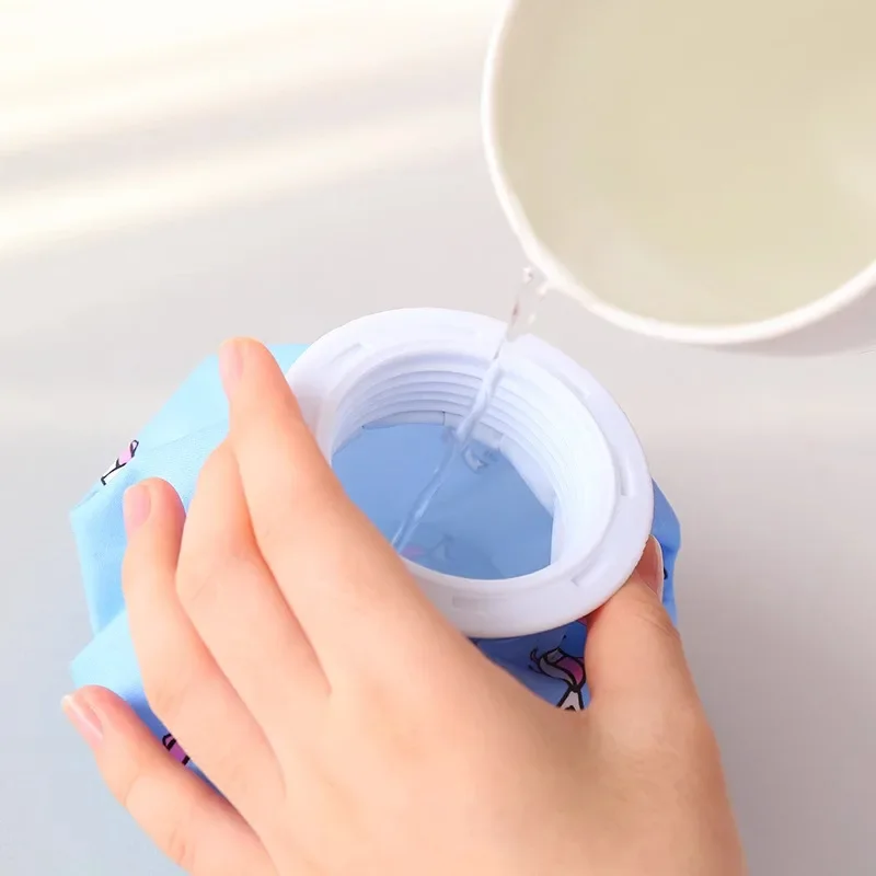 Cloth Ice Pack Household Folding Ice Pack Cartoon Thickening Leakproof Hot Water Bag Cold and Hot Compress Physiotherapy Bag Wat image 3