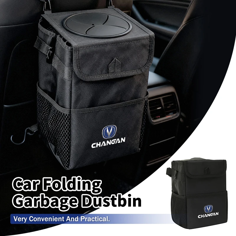 

Car Foldable Storage Bag Oxford Cloth Trash Bin Organizer Box For Changan CS75 CS35 CS15 CS95 RAETON CX70 CS55 EADO CX20 CS15EV