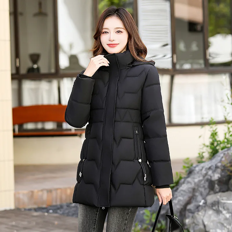 Winter Jacket 2025 Down Cotton Clothes Women's Short Loose Korean Hooded Parkas Outwear Female Thicken Warm Quilted Puffer Coat