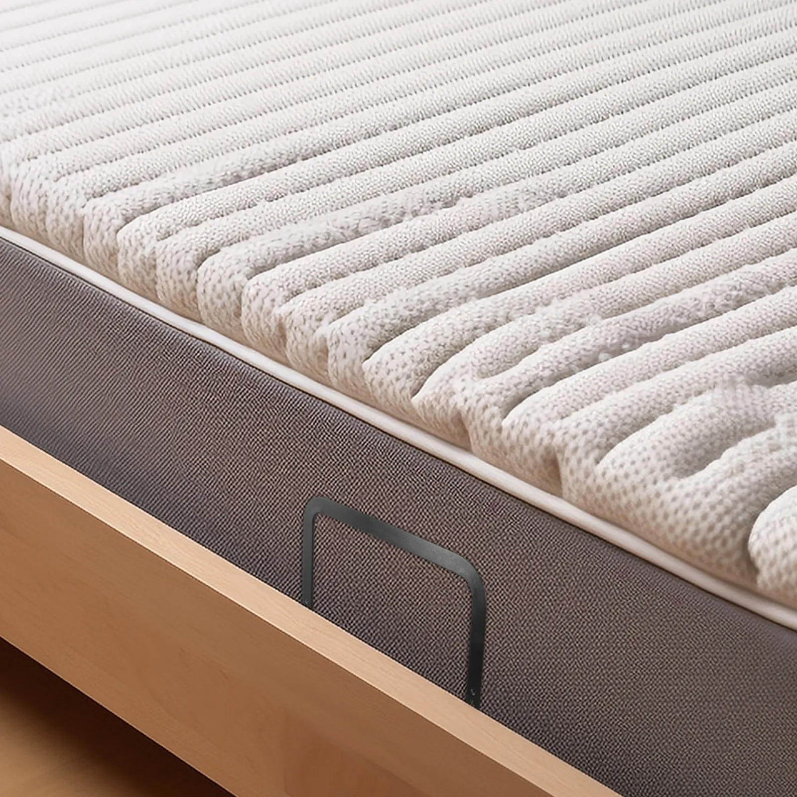 1Set Mattress Slide Stopper Strong Iron Bed Mattress Holder Bars Prevent Slipping Compatible Bed Frames Spring Wood Mattresses