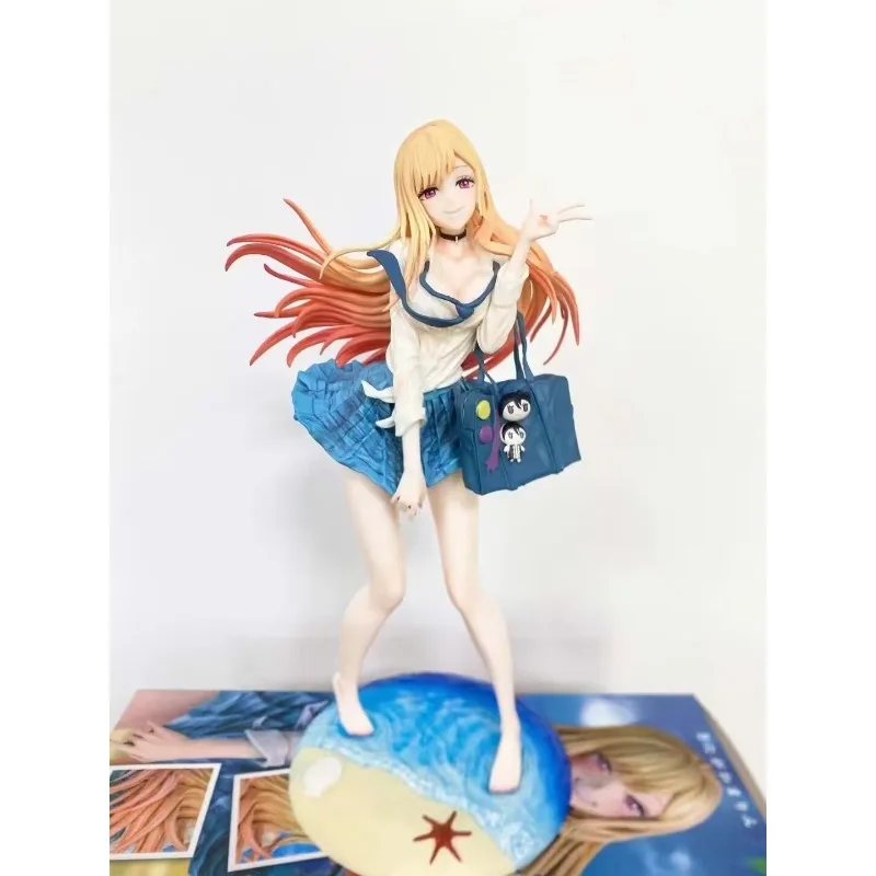 Anime peripheral figure my dress-up darling kitagawa marin sexy beach girl Cos Name uniform swimsuit boxed hand-made model