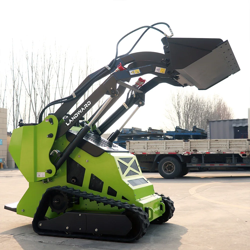 Construction Machinery Skid Steer Loader Factory Skid Steer Loader With Attachment LANDWARD Factory Cheap Home loader Customized