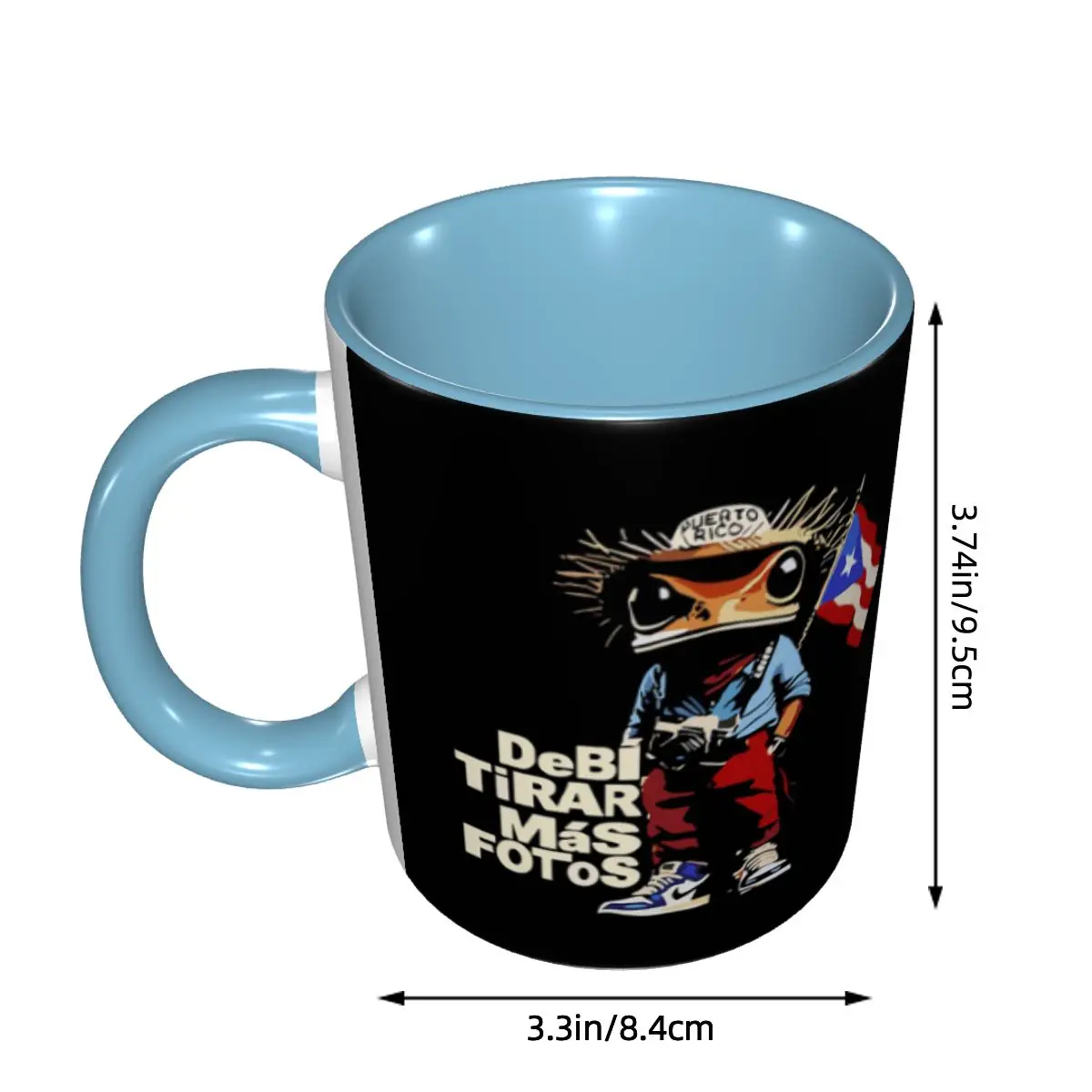 Bad Bunny DTMF Debi Tirar Mas Fotos Mug Funny Ceramic Coffee Cups Tea Mugs Milk Cup Drinkware Gifts for Woman Man