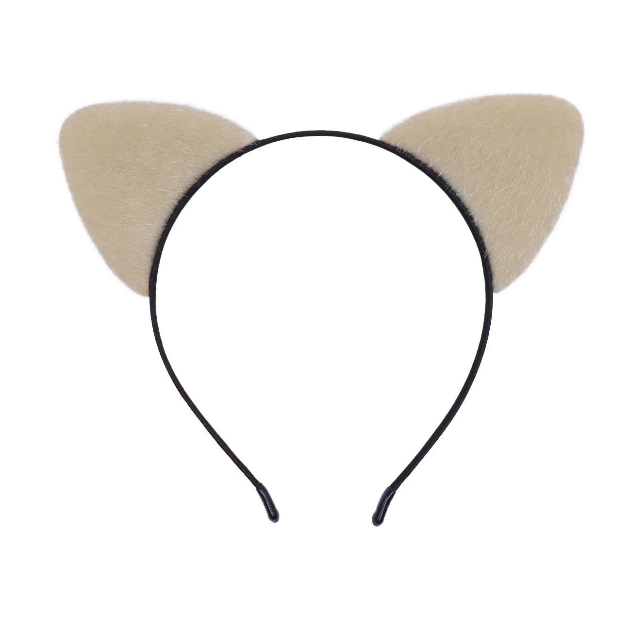 Flauschiges Katzenohren-Stirnband für Frauen, Schwarzes Kätzchenohren-Katzen-Accessoire für Halloween-Katzenfrau-Kostüm – Detail 21