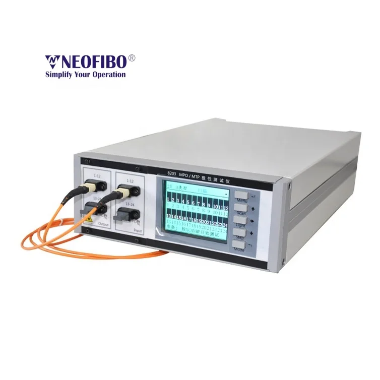 Neofibo FK 8204A equip multi wire cable tester fiber optic cable tester MPO MTP Cable Sequence polarized tester