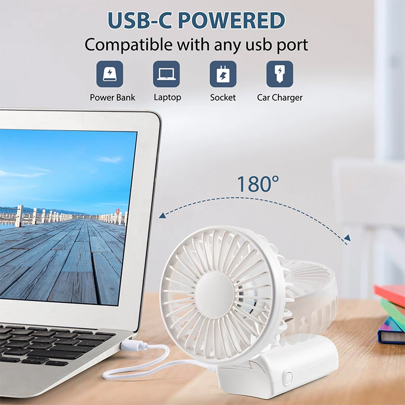 Portable Humidifier Fan Air Conditioners USB Electric Fan LED Night Light Water Mist Fun 3 In 1 Air Cooler Humidifie For Home