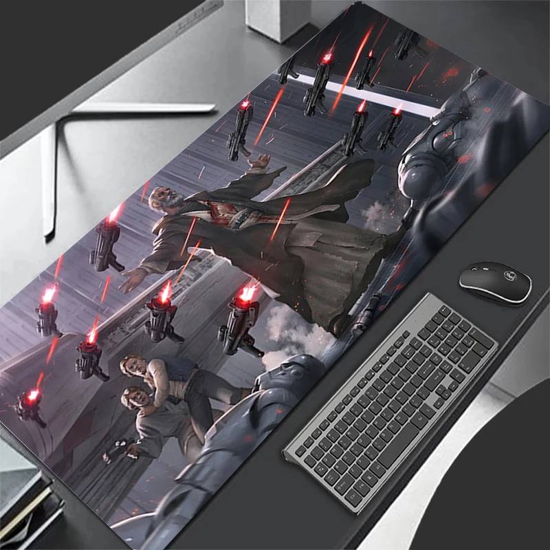 New MousePad Larger Speed Mini Pc Computer S-Star Warss O-Obi-Wan Kenobis Keyboard Pad Desk Mat Gaming Accessories Home Mousepad