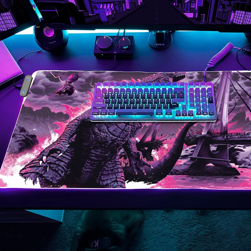 Mouse Pad Fortnites RGB Desk Mats Micro USB LED Table Pads Game Backlit Rubber Desktop Gaming MousePads