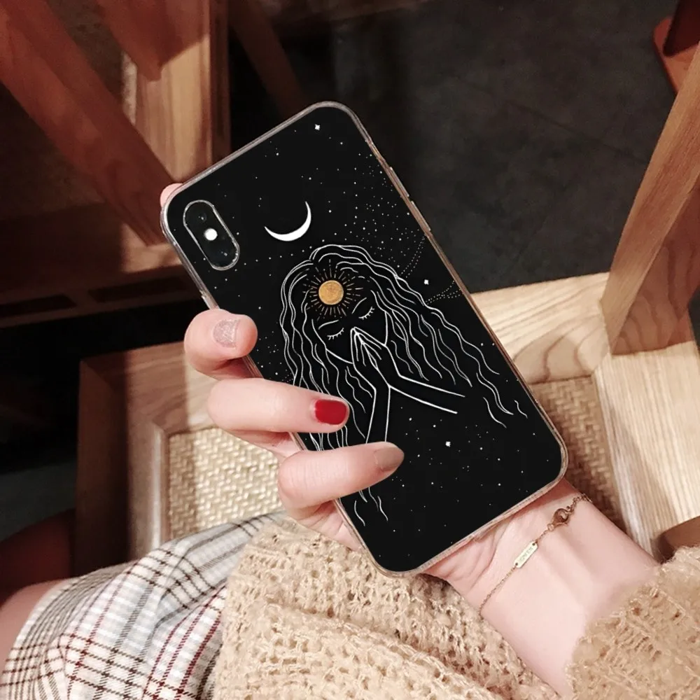 L-Lantern in the M-Moonlight Art Phone Case For iPhone 16 15 14 13 12 Mini 11 Pro XS Max X XR SE 6 7 8 Plus Soft Silicone Cover