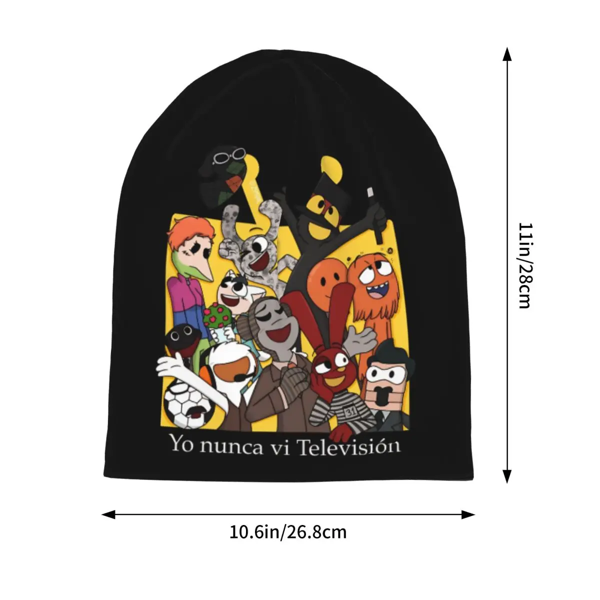 I Never Watched Television Bonnet Hats Hip Hop Street 31 Minutos Comedy Skullies Beanies Hats Men's Women's Warm Dual-use Caps