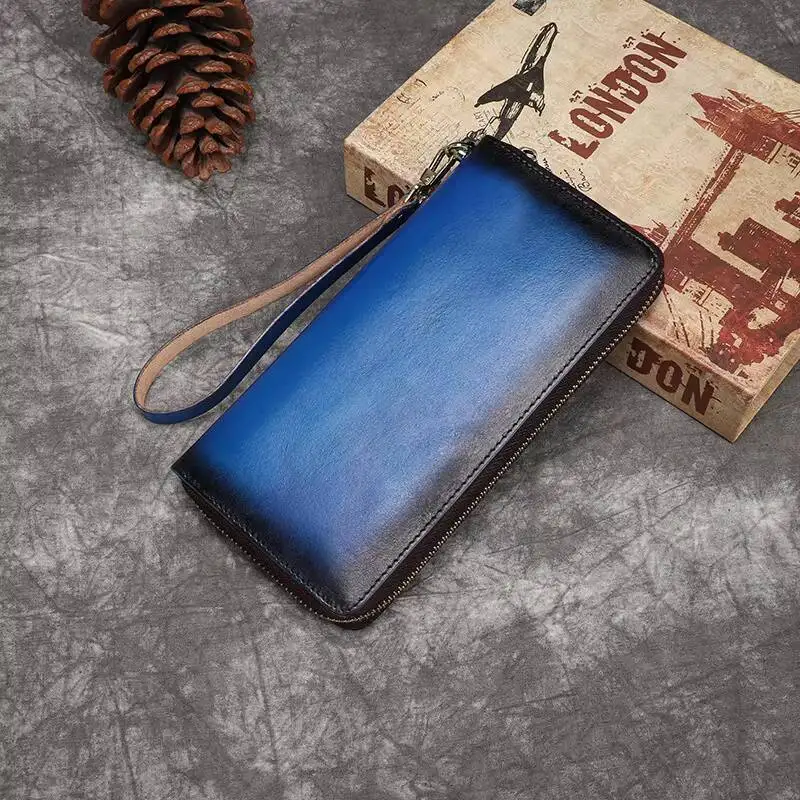 MOTAORA 2025 New Casual Genuine Leather Women Wallet Cowhide Solid Colour Retro Coin Purse Female Luxury Handmade Wallets Ladies