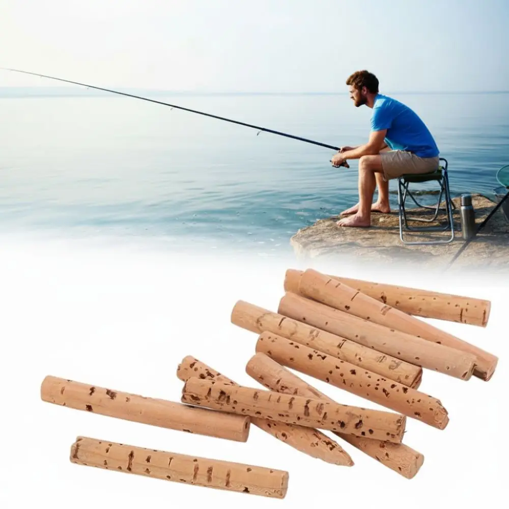 

20PCS Diameter 6mm Fishing Cork Sticks Oak High Buoyancy Fishing Bait Cork Sticks Lightweight Fishing Float Sticks