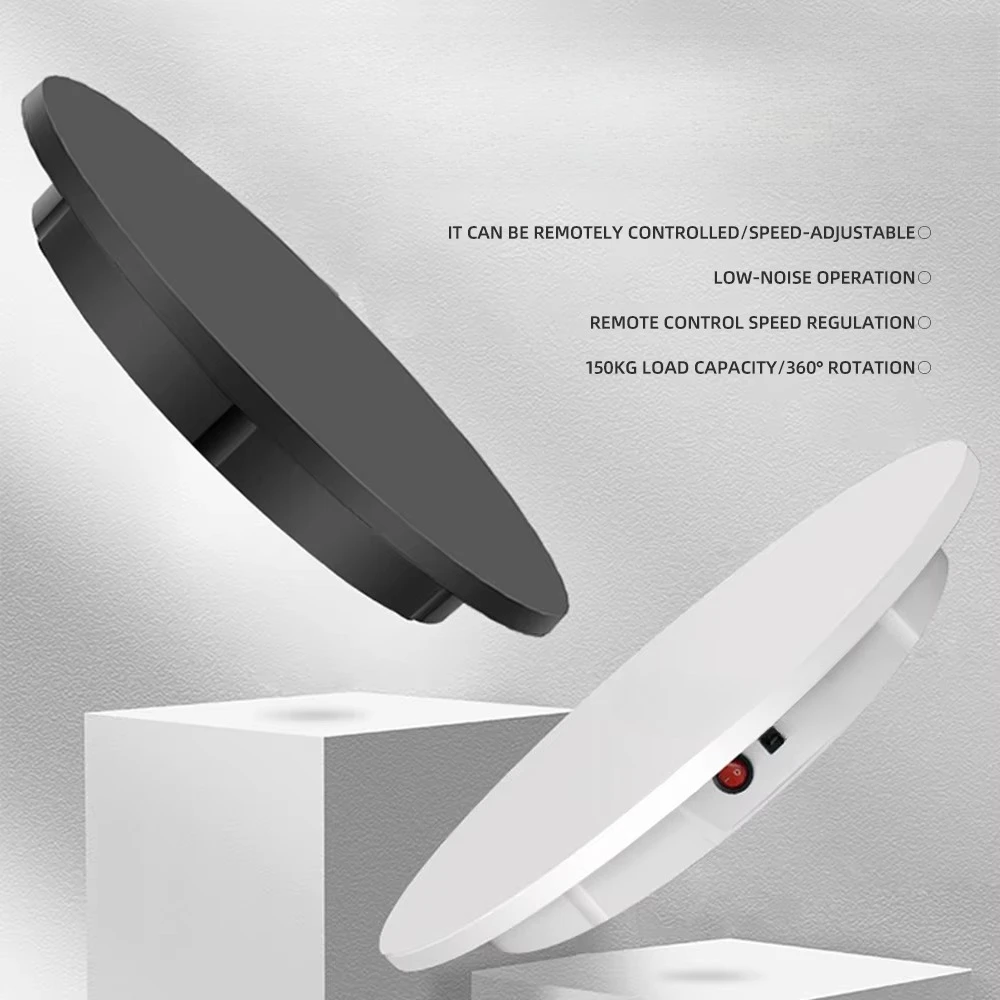 Control Rotating Stand Live Streaming Photography Showcase Automatic Spinning Platform Electric Display Turntable 60CM Remote