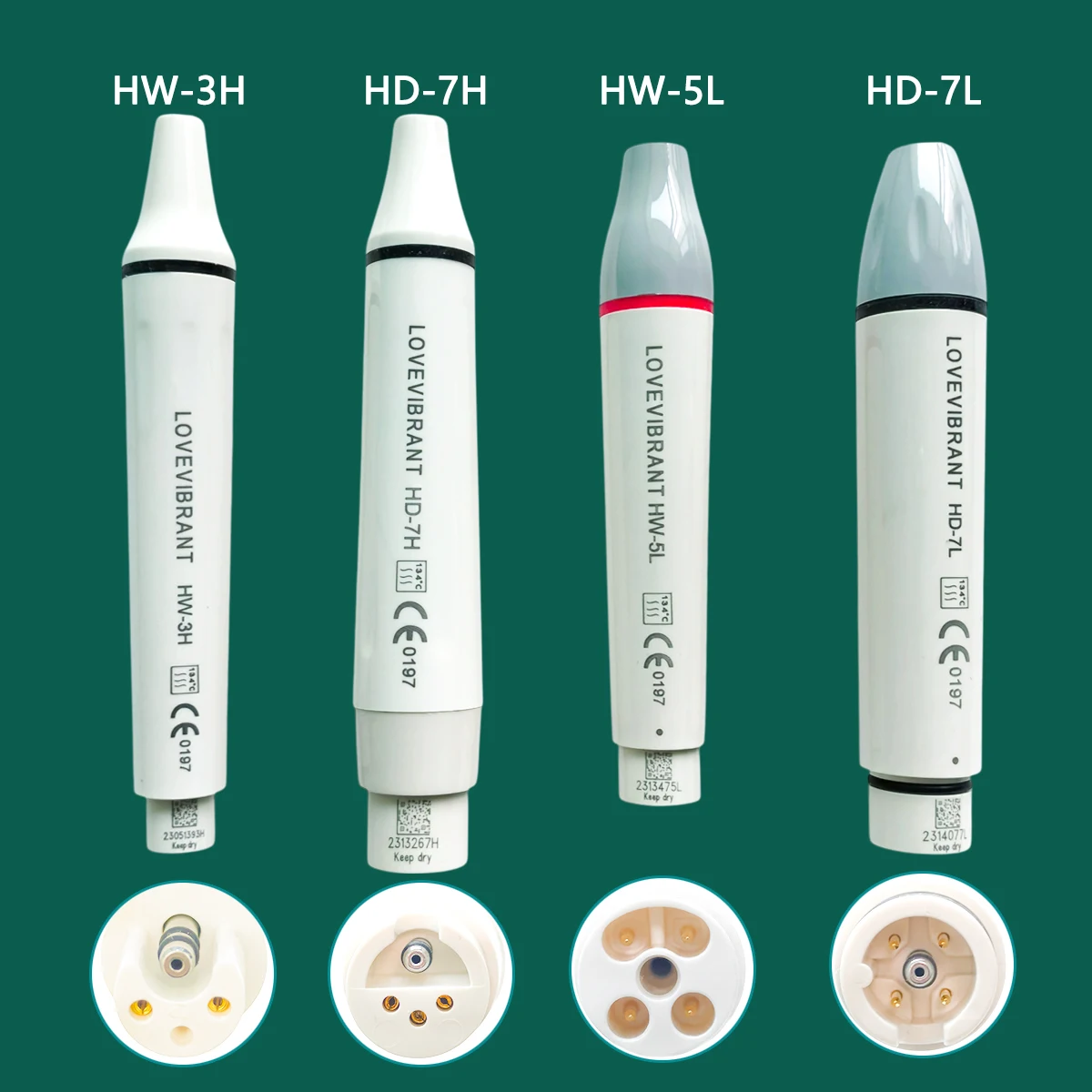 

Dental Ultrasonic Scaler Handpiece HW-3H HW-5L HD-7H HD-7L With LED Fit for SATELEC DTE WOODPECKER EMS VRN Ultrasonic Scaler